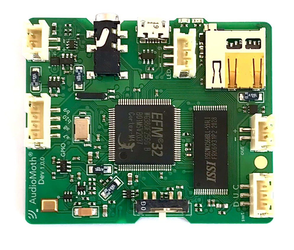 AudioMoth recording device circuit board